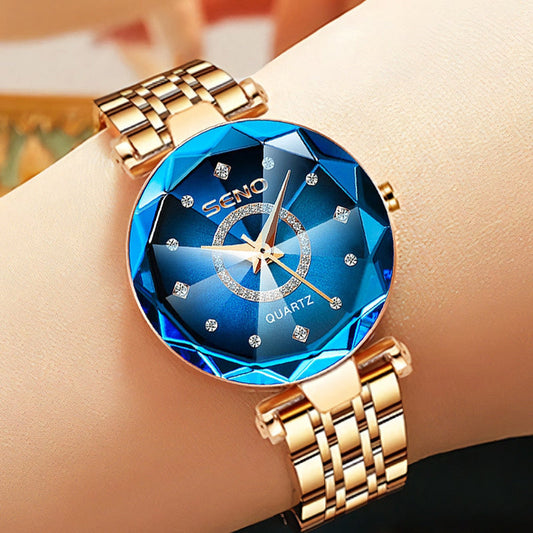 Elegant Stainless Steel Women's Watch – Sleek Quartz Timepiece with Water Resistance